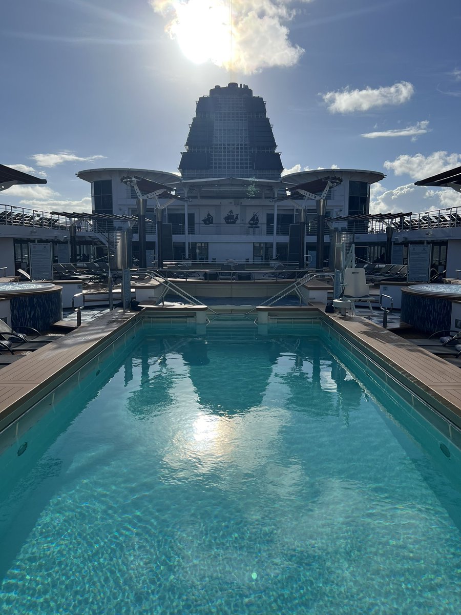 CruisingColeman's tweet photo. Pool views onboard Celebrity Constellation. The main pool is quite long and great for swimming. The smaller pool is perfect for bathing and cooling off

#celebritycruises #celebrityconstellation #cruise #poolviews https://t.co/v53HeOCcr2