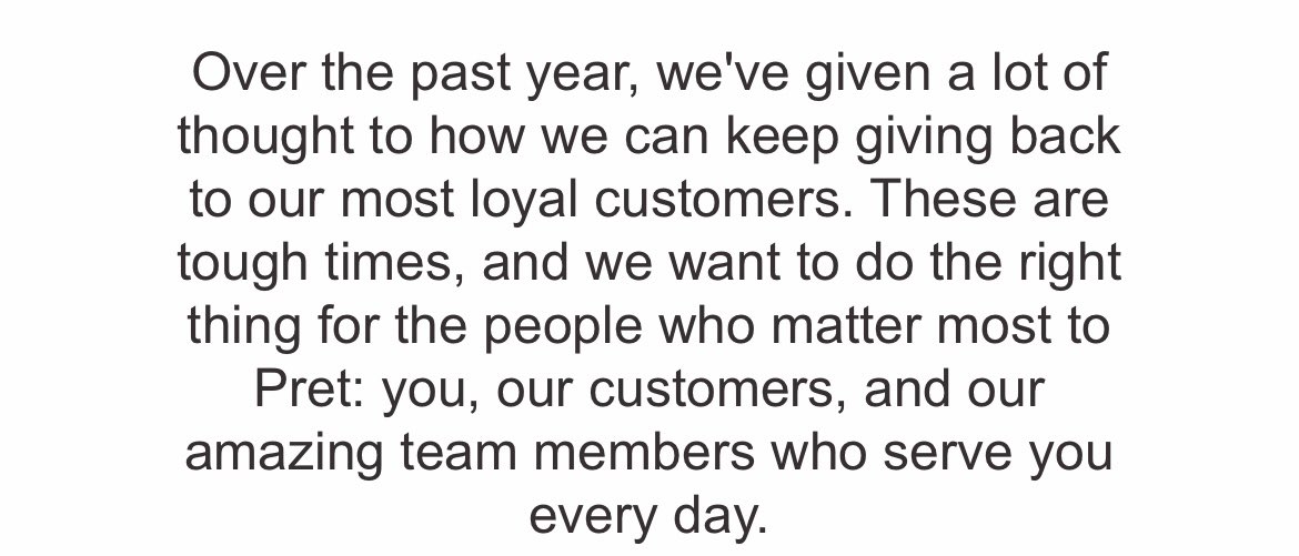 dannycoutoo's tweet photo. £30 pret subscription SEE YA BABE ain't no way I'm paying that for shit coffee. Two price increases in a year? Come off it. This was their reasoning LOL tone deaf https://t.co/aMoTZ98Iod