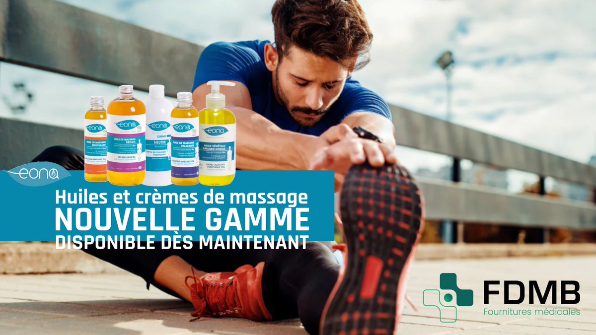 FdmbMedical's tweet photo. 📣Nouvelle gamme chez #FDMB ! Nous sommes fiers de vous présenter les produits @lab_EONA, MADE IN FRANCE 🇫🇷. Une gamme complète 100% BIO🌿. Des produits respectueux de l'environnement et de votre santé 🌍. Disponible dès maintenant sur https://t.co/KBLUrhicki #EONA #Sport #Kiné https://t.co/YcqY8Es9ij