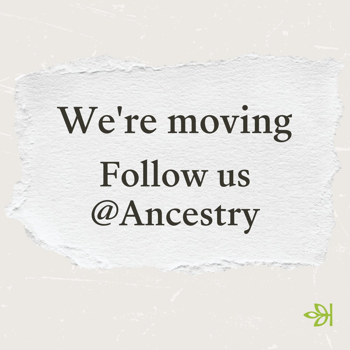 Thank you for being part of the Ancestry family. To continue the journey, follow us @Ancestry and join our global community, where you can discover and share amazing family stories.