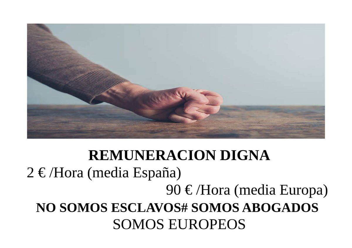 Igualdad retributiva para una profesión que ya se ha modernizado en todos los demás aspectos.