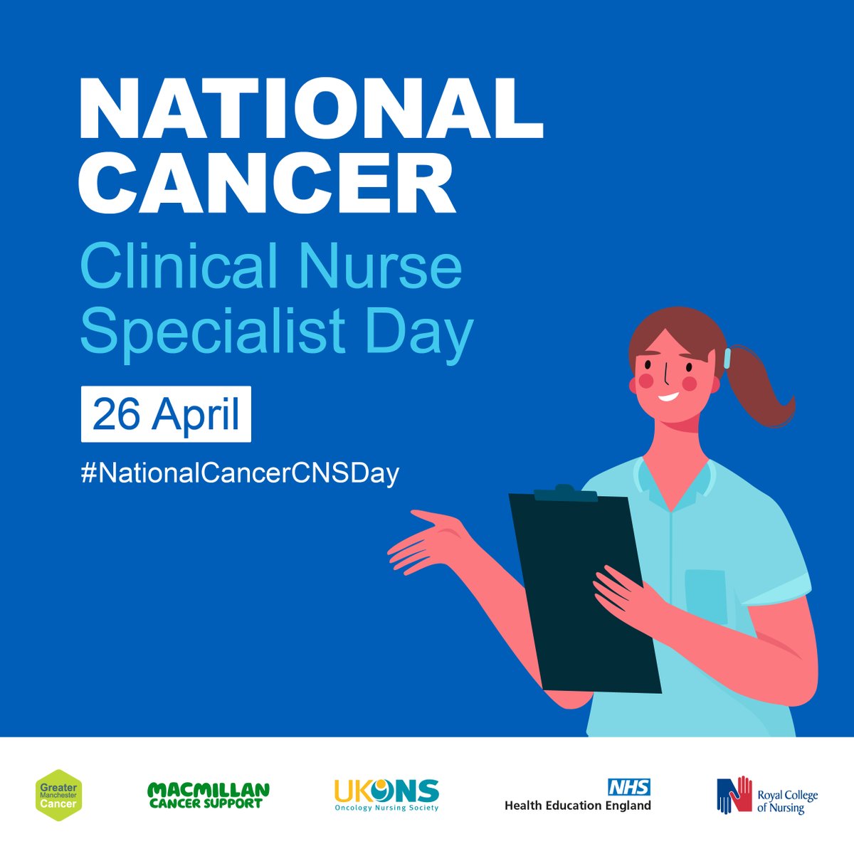 Today is #NationalCancerCNSDay! 

We are proud to be sharing our support for this incredible workforce. There's still time to join us as we launch the day with a dedicated webinar to celebrate &amp; promote the role of Cancer Clinical Nurse Specialist.  bit.ly/41hfJOR