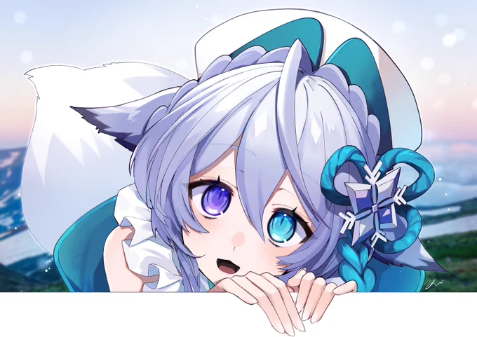 宵月ゆきあ様#よいゆきあーとリツイートしたVtuberさんを描くタグで描きました!タイムラインからのぞいて来る感じに表示されてたら嬉しい 