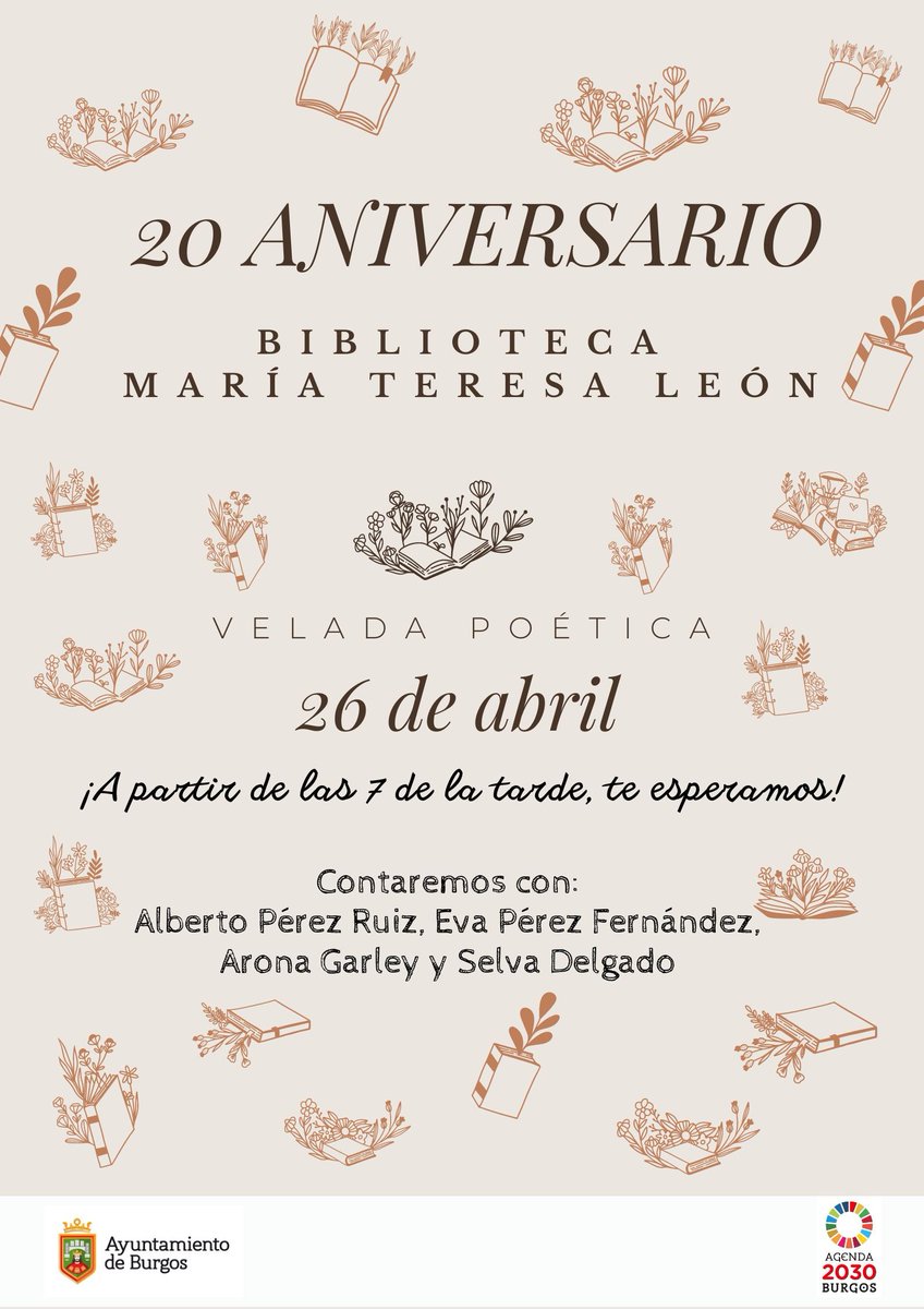 APBiblioBurgos's tweet photo. Estamos seguros de que no podéis encontrar mejor plan para esta tarde 😉
¡Muchas felicidades a #BiblioMTLeón @BibMunBurgos y muchas felicidades a los compañeros que sacan adelante proyectos bibliotecarios 👏🏻! https://t.co/1FUlqziO4D