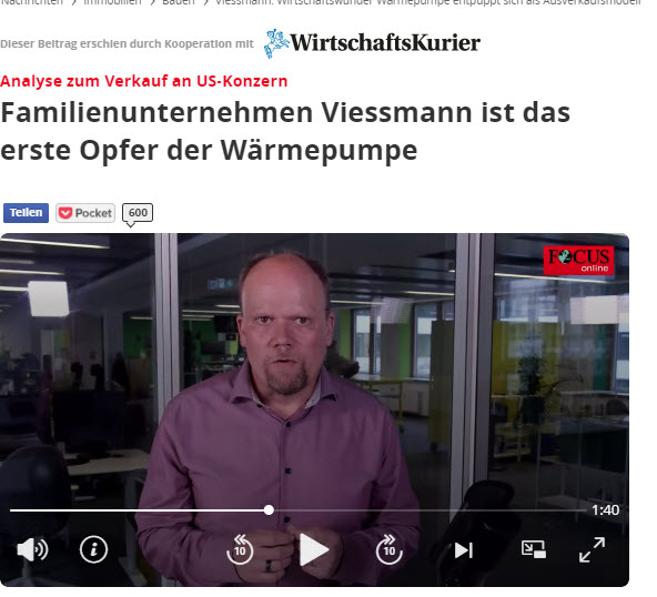 #Viessmann als »Opfer der Wärmepumpe« hinzustellen. Darauf muss man auch erstmal kommen. Das Unternehmen reiht Rekord an Rekord und streicht jetzt wohl 12 (!) Milliarden Euro mit dem Deal ein.