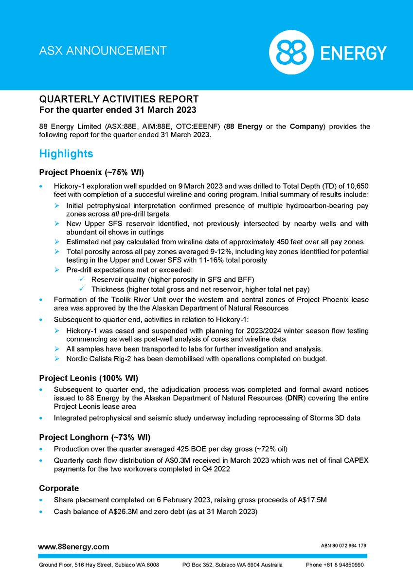 88 Energy Ltd tweet media