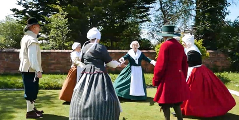 This bank holiday Monday (1 May) join us for a wonderful performance by Galliard Folk Dancers.

Dressed in 17th century countryman costume marvel at this athletic dance featuring carefully choreographed patterns of steps.

Performances will take place at 12 noon, 1pm and 2pm.