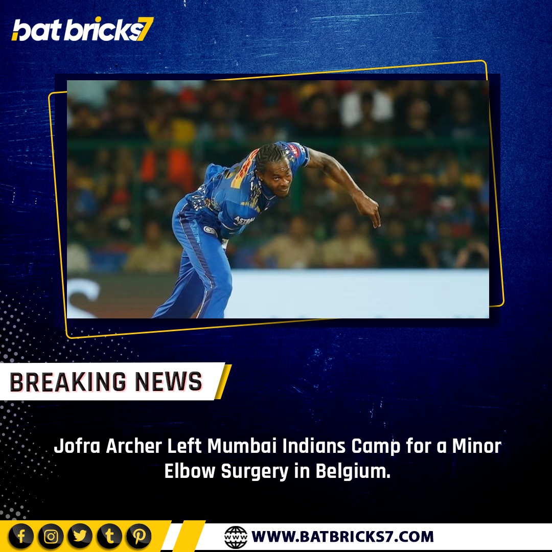 Batbricks7's tweet photo. Jofra Archer Injured
.
.
.
#Batbricks7 #BB7 #JofraArcher #MumbaiIndiansFans #onefamily #RohitSharma𓃵 #IshanKishan #timdavid #tilakverma #MumbaiIndians #TATAIPL https://t.co/4cqu6BgMFP