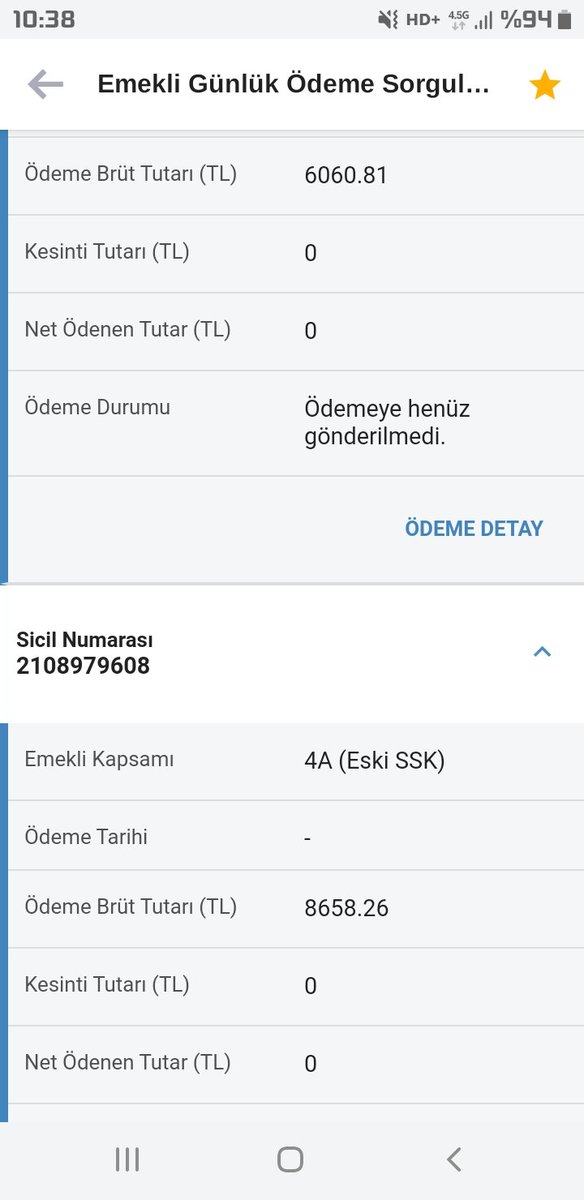 kstbora76's tweet photo. @AvcLevent Levent bey selamlar neden 2 farkli odeme gorunuyor bugun baktim https://t.co/837yDho22y
