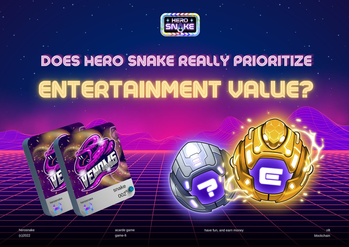 🤔🤔 DOES HERO SNAKE REALLY VALUE ENTERTAINMENT? 

🌟 Hero Snake always values entertainment and player experience, which is reflected through:  
✔ Abundant food supply
✔ Defeat is not the end
✔ Game entry fee