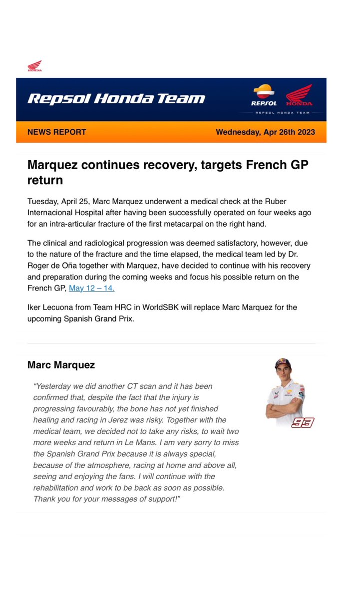 Marc Márquez (@marcmarquez93) on Twitter photo 