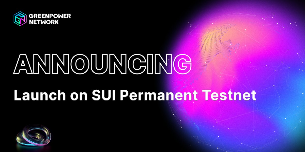 🎉We are delighted to announce the launch of the permanent testnet on #SUI.

🎁
1000 Sui tokens
50 GNFT

To Enter.
1⃣️FreeMint GID: greenpowern.com/gidNFT
2⃣️Leave your Sui wallet address.
3⃣️Fill in the form:   forms.gle/UgSpGTBFCVjaRD…

⏰7 days