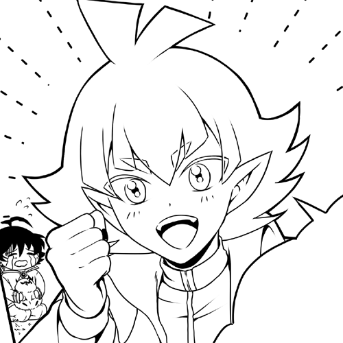 アズイル本のペン入れもうちょいで終わる!!
ロビン先生初めて描いた!!! 