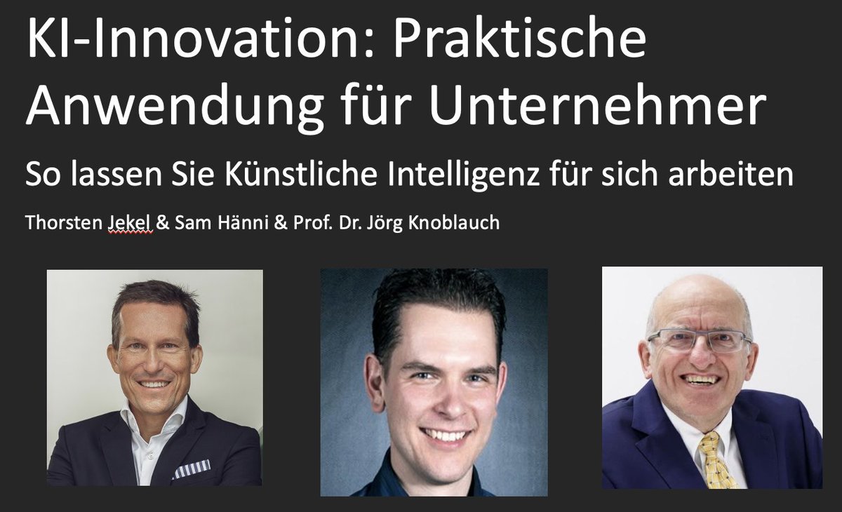 Vor kurzem habe ich ein geniales KI-Tool von meinem Freund Jörg Knoblauch gezeigt bekommen. Mehr dazu im heutigen Webinar mit Sam Hänni - dem Erfinder des Schweizer KI-Taschenmessers - um 16:00 Uhr #ki: postly.app/2Zkw