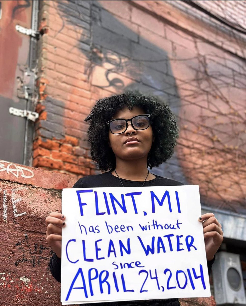 NINE YEARS, PEOPLE.
#FlintMichigan #FlintWaterCrisis
