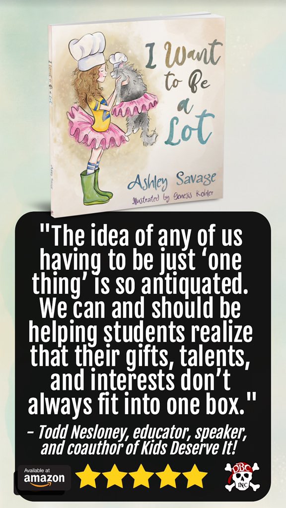 burgessdave's tweet photo. Thx to @TechNinjaTodd for this kind support of #IWantToBeaLot by @ashmsavage!!
It's a message that can be transformative not only for students, but for adults, too. 
You don't have to choose one thing...and you can change your mind. 
https://t.co/8nXiqc8Exk #dbcincbooks #tlap https://t.co/dxCb2fFpyj