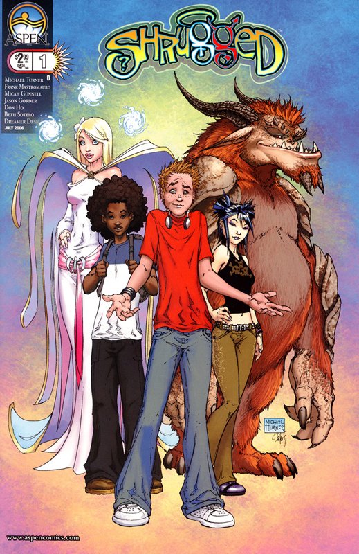 DailyTurnerArt's tweet photo. Shrugged #1 cover B (2006), colors by @PSteigerwald
@Aspen #Shrugged #Theo #Ange #Dev #Kiori #Thom #MichaelTurner https://t.co/W8Ja6Z1QAO