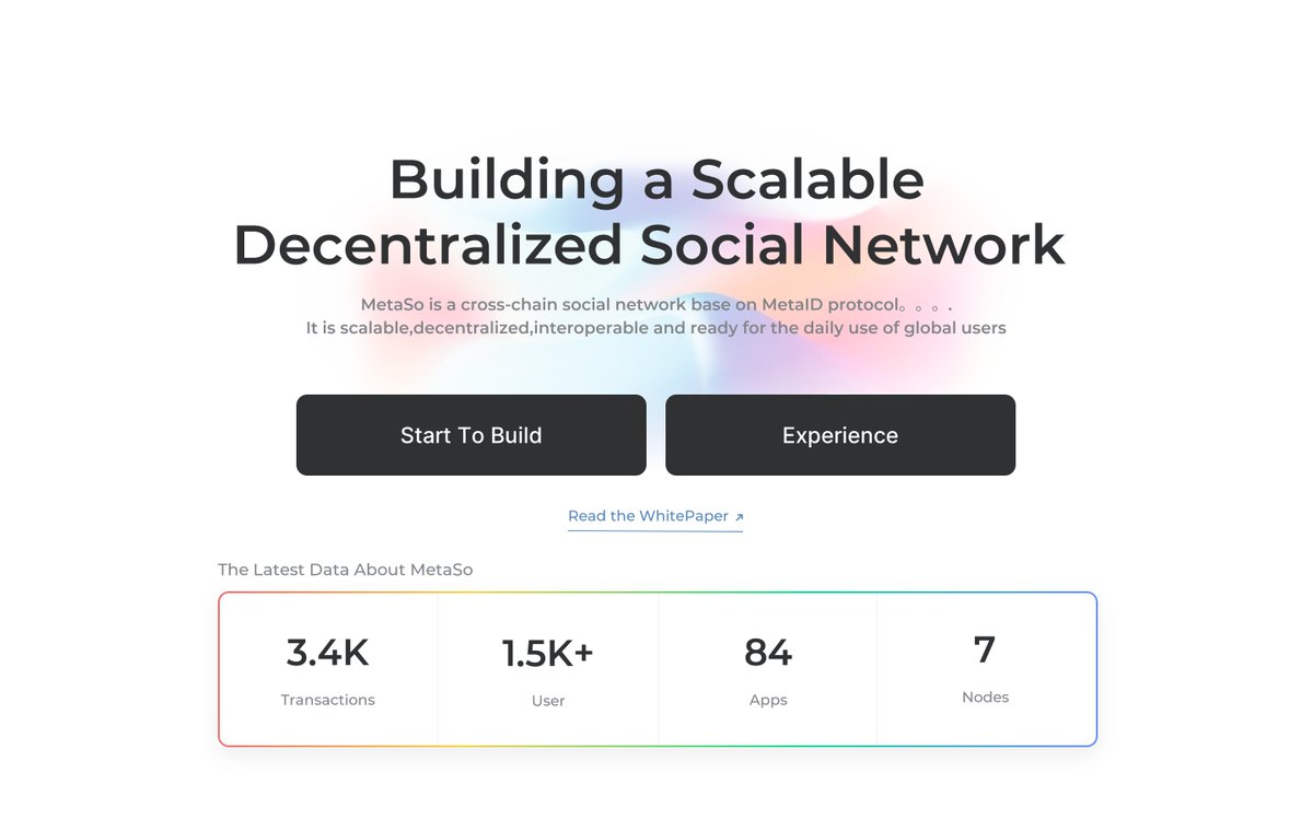 metasodao's tweet photo. MetaSoAppNode development is progressing rapidly! 🚀

Discover MetaSo, a cutting-edge Web3 decentralized social network, powered by cross-chain DID technology.

Connect seamlessly with MetaSoAppNode and embrace the future of Web3! 🌐🤝 

#MetaSo #Web3 https://t.co/oRbgNoQIxI