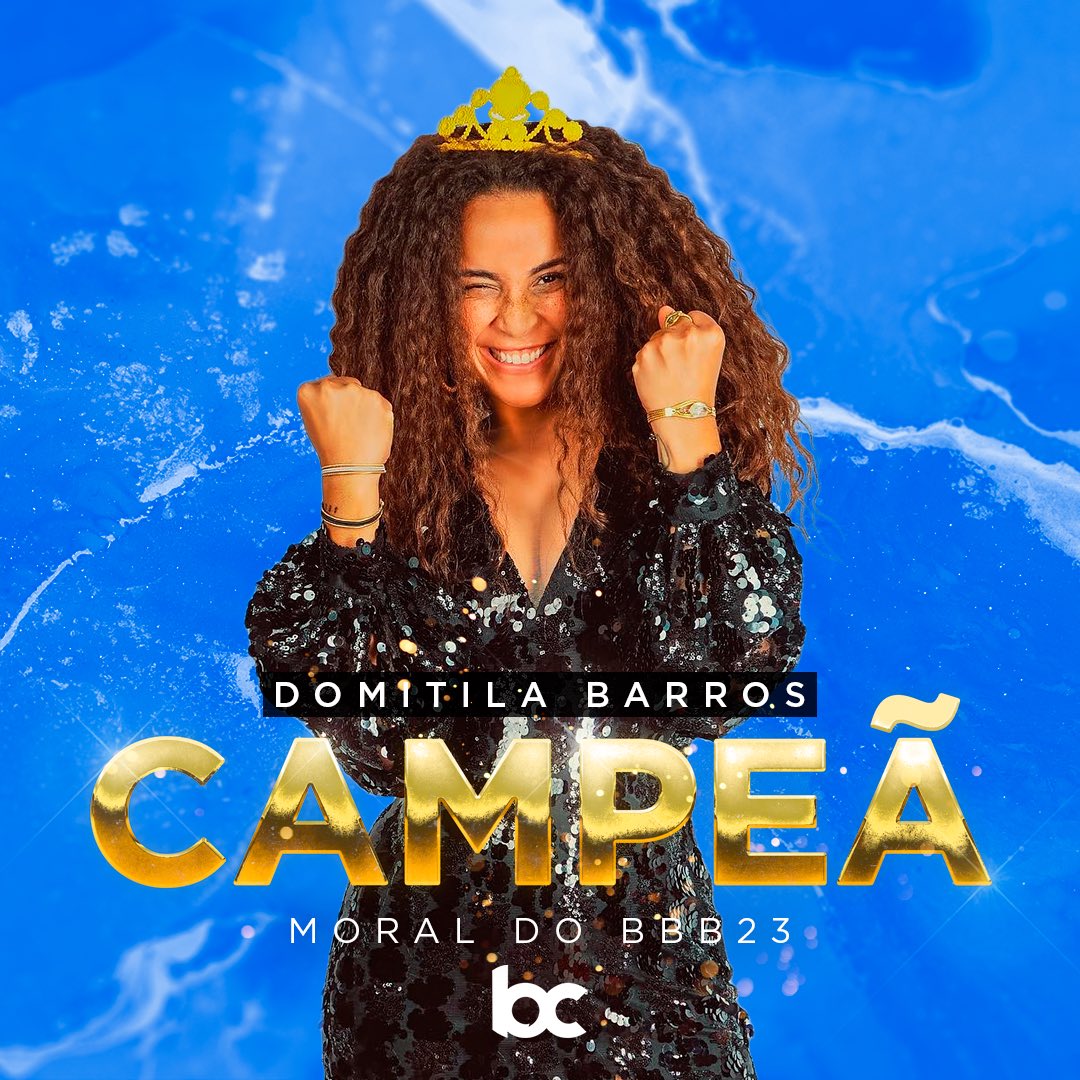 É DELA! Domitila Barros é a grande VENCEDORA do #BBB23. A Miss Alemanha conquistou o público com seu carisma e com sua história, encerrando a edição ganhando algo muito mais valioso que os R$2,8 milhões do prêmio do programa.