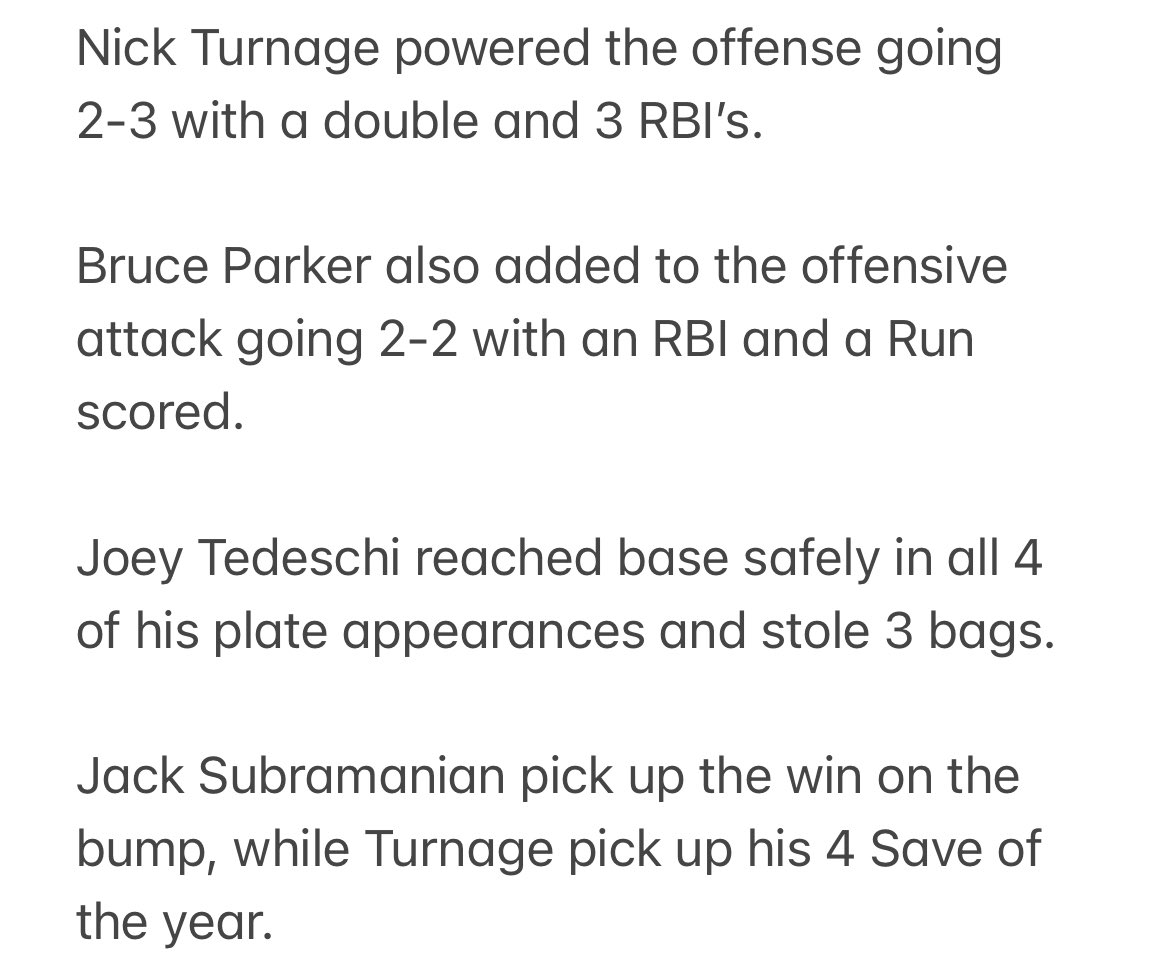 hmhsbaseball's tweet photo. Dawgs win!

6-4 was the final this afternoon. 

@jack_sub17 @Jted526 @HMHSathletics @JFriedman57 @kminnicksports @JkroegerJt 

Back home this Thursday @ Russ Spicer Dimond for Senior Day. Always a great day to honor the senior class. https://t.co/l1vZxvGXdG