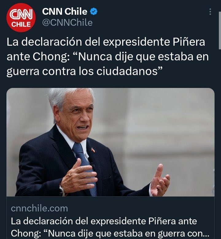 hernan_sr's tweet photo. Piñera está a un tweet de decir que no era presidente de Chile en el 2019. https://t.co/SUMSTGQAOA