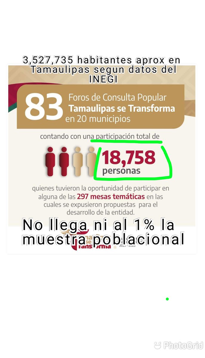 TAMAULIPAS SE DEFORMA ❗❗❗

Menos del 1% de Participación Ciudadana en los Foros de Consulta Popular. 

Queda claro que lo que menos le interesa al <a href="/Dr_AVillarreal/">Américo Villarreal</a> y al <a href="/gobtam/">Gobierno Tamaulipas</a>  es el pueblo Tamaulipeco