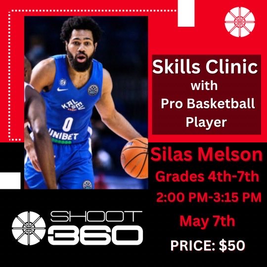 Former Zag ⁦<a href="/KampaignSilas/">silas .</a>⁩ is hosting a clinic at Shoot360Spokane next month. Check it out