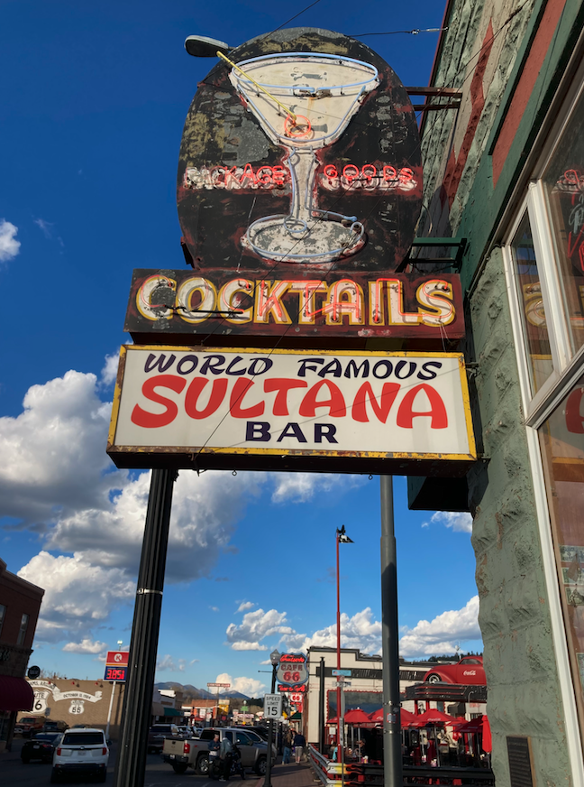 The World Famous Sultana Bar on eastbound Route 66 in Williams, Ariz., opened in 1912, the same year as Arizona statehood.