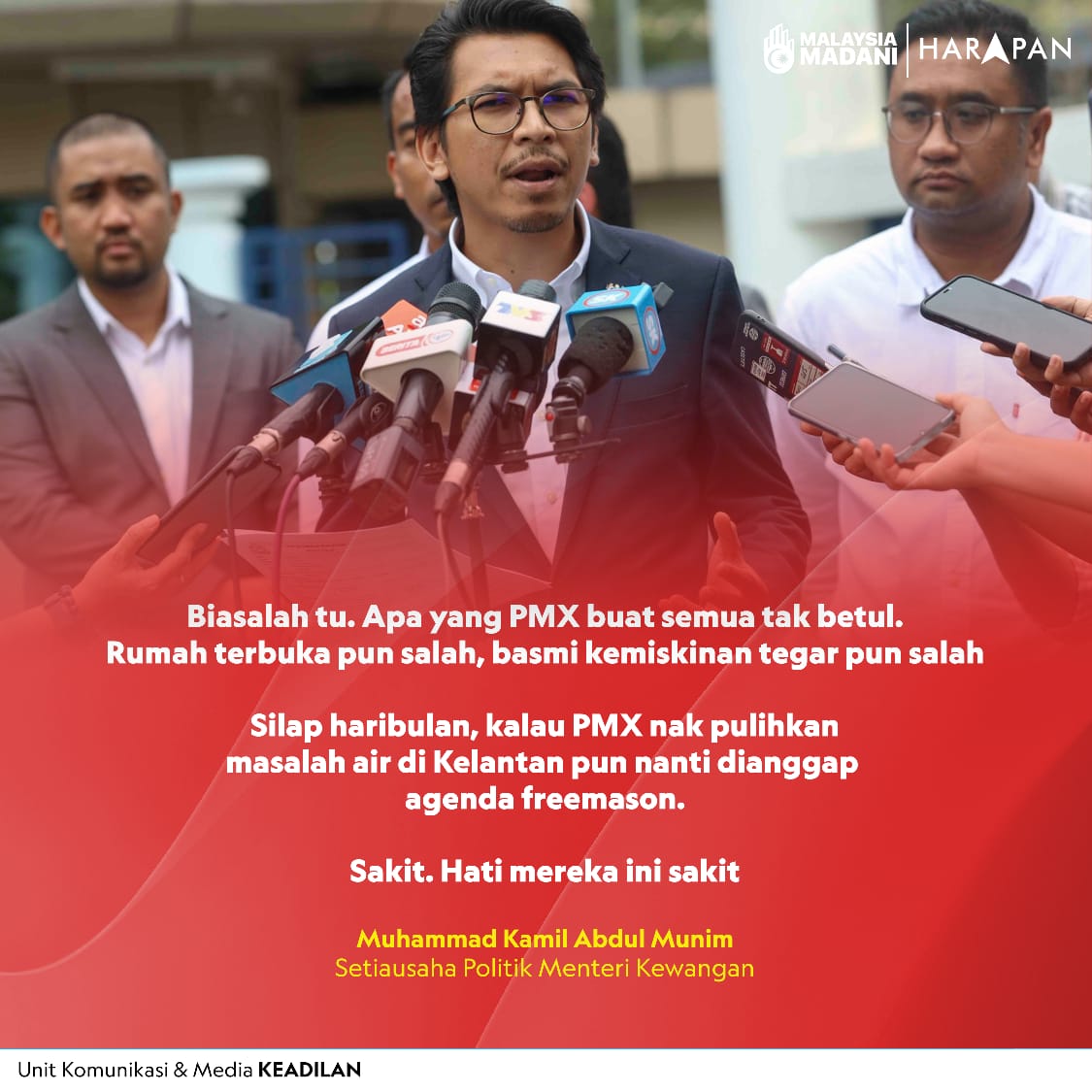 adamyusuf88's tweet photo. Steady @kamilmunim 

Suara AMK kena lebih lantang dan terkehadapan.

Masa santai dah tamat. Masa bantai bermula, tegas dan berwibawa. (Bukan jana wibawa 🤣) https://t.co/ZdWxu0YGlt