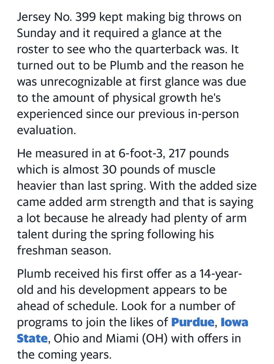 I had a great time at <a href="/RivalsCamp/">Rivals Camp Series</a> in Cincinnati on Sunday. Thanks again to @Rivals_Clint for inviting me out. Proud to have been named one of the top QBs. <a href="/scnfbrecruits/">@scnfbrecruits</a> <a href="/robertpomazak/">Robert Pomazak</a> <a href="/EDGYTIM/">Timothy “EDGYTIM” OHalloran</a> <a href="/ThrowItDeep/">Throw It Deep</a>