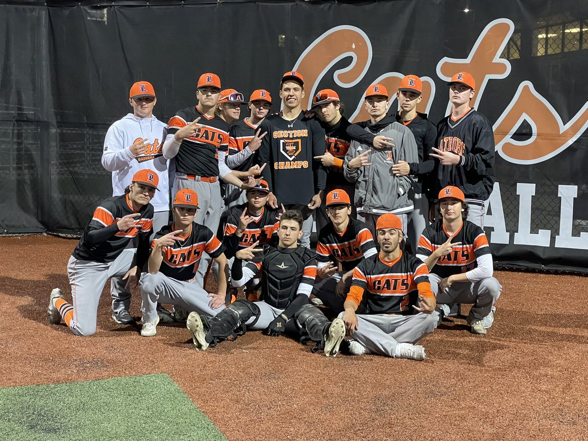 LatrobeBaseball's tweet photo. Congratulations, back 2 back section champs! All that hard work paying off! Proud of you!  Don’t stay satisfied…WON at a time…WHATEVER it takes! https://t.co/Tc9WmS3BtZ