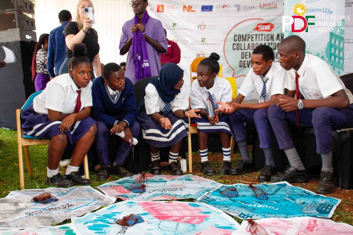 thePDFestival's tweet photo. For the second year running, the Embassy of Sweden in Kenya hosted Electionville in each of the four villages at the #PDFestival2023.

#HumansOfPDF 
#formnidialogue 
#pdfinachacha https://t.co/LcX7TvsmGq