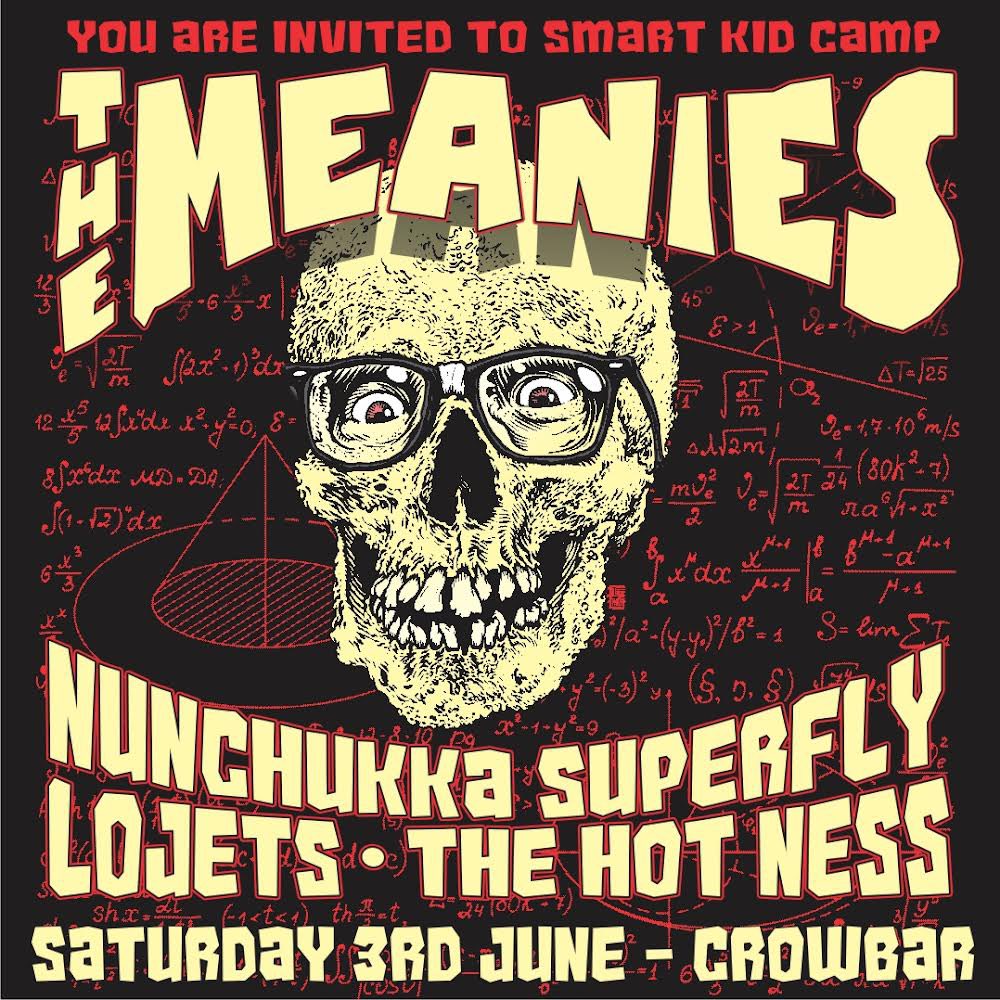 Wally Kempton  (@wally_kempton) on Twitter photo Sydney! The Meanies are coming, Saturday 3rd June at Crowbar. With Numchukka Superfly, Lojets and The Hot Ness
Get your tickets
tickets.oztix.com.au/outlet/event/e…
#themeanies #nunchukkasuperfly #crowbarsydney #lojets #thehotness #sydneygigs #cheersquadrecords Sydney! The Meanies are coming, Saturday 3rd June at Crowbar. With Numchukka Superfly, Lojets and The Hot Ness
Get your tickets
tickets.oztix.com.au/outlet/event/e…
#themeanies #nunchukkasuperfly #crowbarsydney #lojets #thehotness #sydneygigs #cheersquadrecords