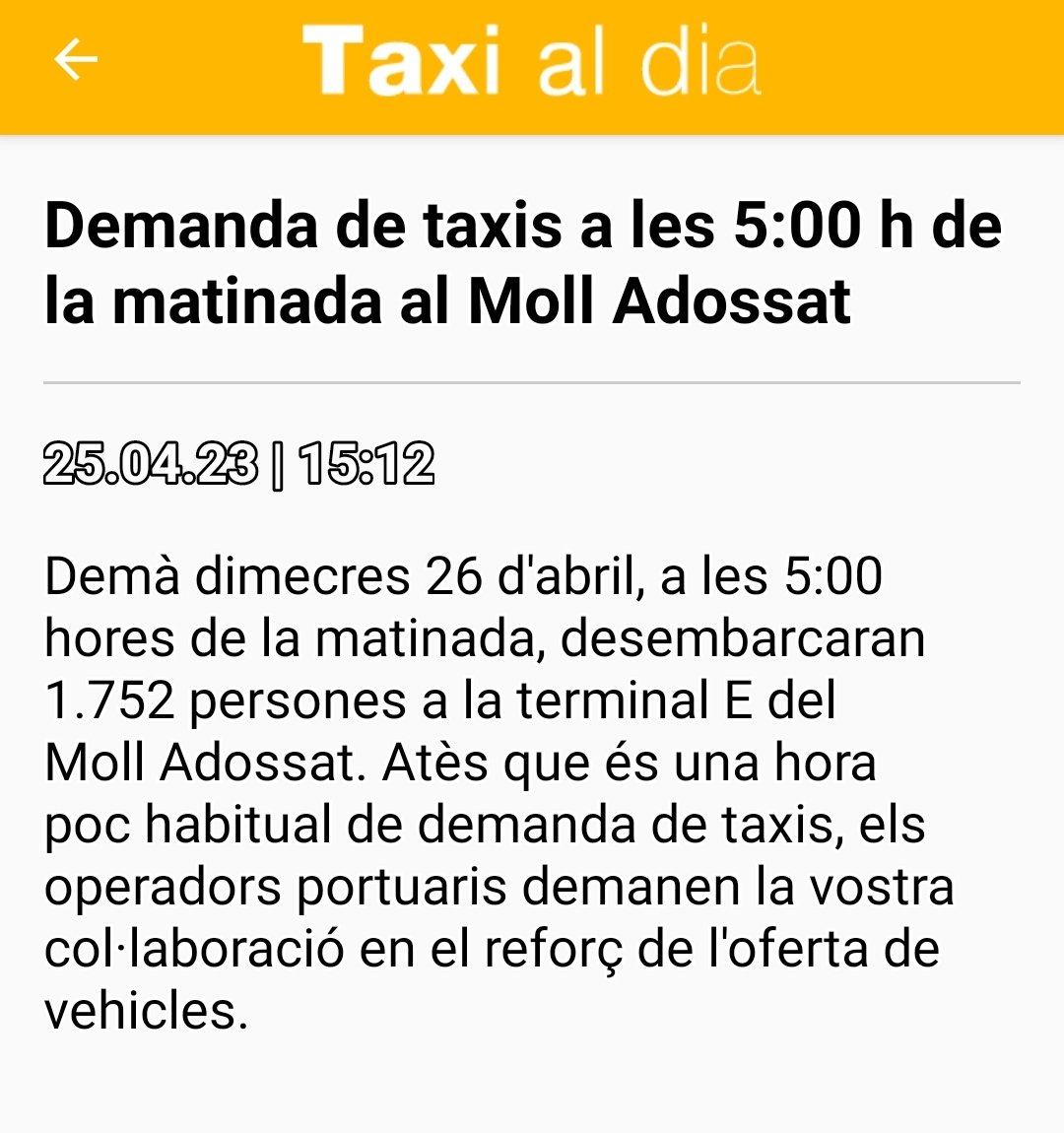 taxbcn's tweet photo. Esta es la alta demanda de los sms del @AMBtaxi  @AMBtaxi  @TitoEliteTx @Elite_TaxiBcn  a las 5 am https://t.co/ThrDtOhujv