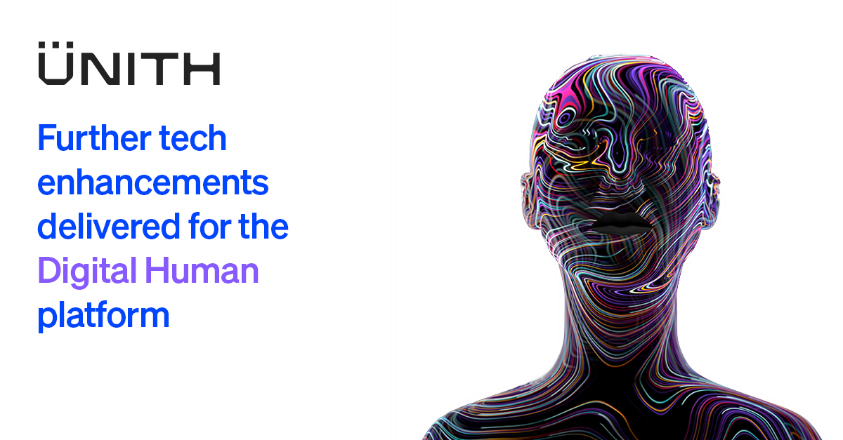Unith_AI's tweet image. UNITH (#ASX: $UNT) has released its Q3 FY23 report, highlighted by #tech advancements made to the platform,  delivery of the first #conversationalAI digital human to its Big 5 Tech client and successful tests from #ChatGPT integration. Read more: buff.ly/41TrBGq