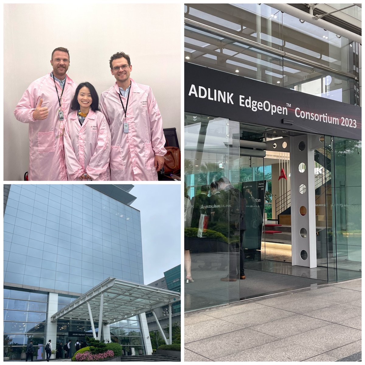 aaronngmbh's tweet photo. We had the pleasure of attending the Adlink EdgeOpen™ Consortium 2023 event in Taipei. Got to visit their new global headquarters, go on a factory tour, and see some incredible #EdgeAI innovations.
Big thanks to @ADLINK_Tech for the invitation!
#EOC23 #EdgeOpen https://t.co/DXcijPAAaJ