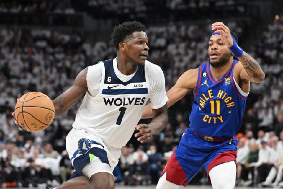 TWolvesLead's tweet photo. MAKE NO MISTAKE, ANTHONY EDWARDS GAVE IT HIS ALL THIS SERIES:

🔹31.6 PPG
🔹5 APG
🔹5 RPG
🔹47.8% FG
🔹34.8% 3PT
🔹1.8 SPG
🔹2 BPG

MINNESOTA IS IN GOOD HANDS WITH A1 https://t.co/tkOKc0EqQC