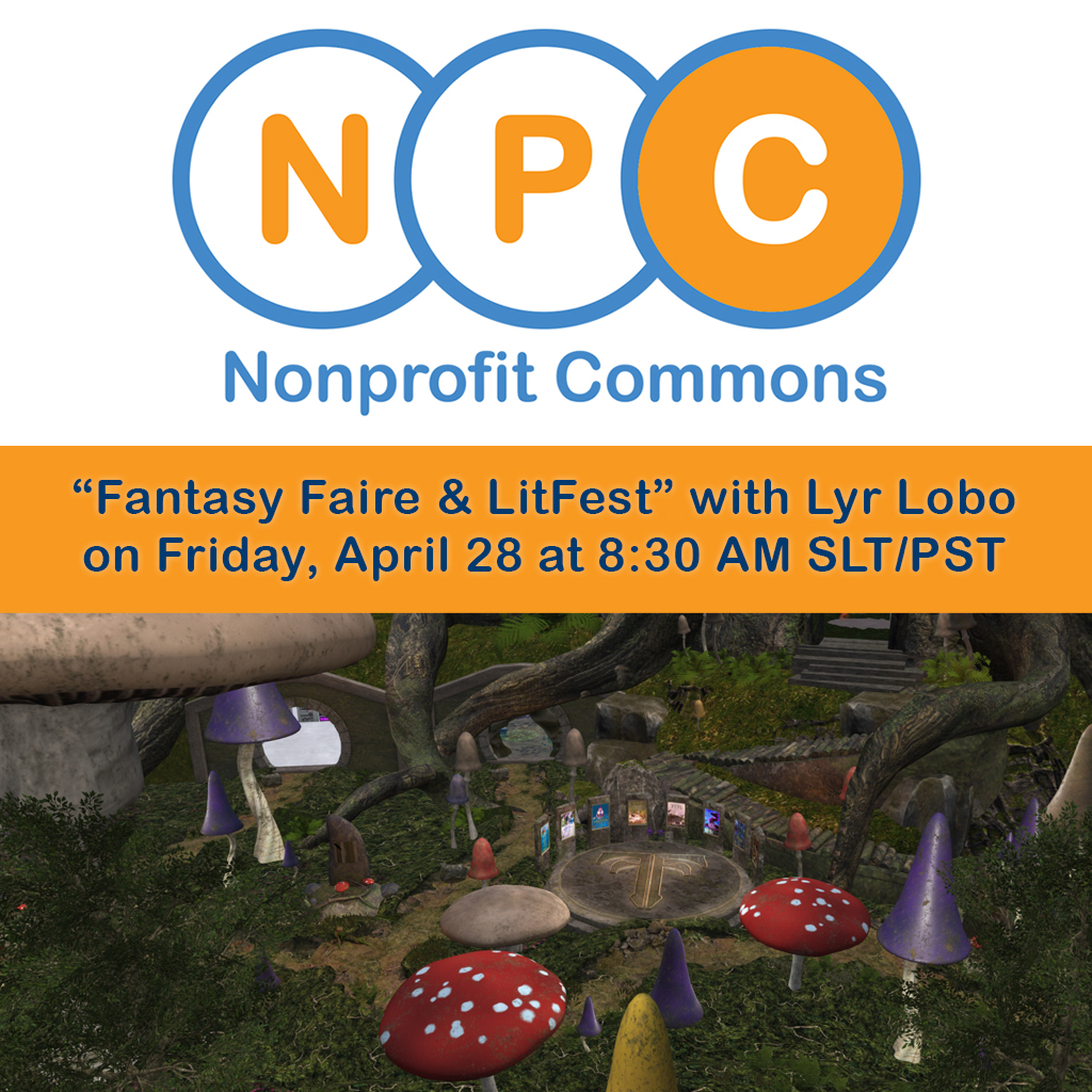 renneemiko's tweet photo. At 8:30 AM SLT on Friday, April 28 at the Nonprofit Commons in @SecondLife Meeting, join us for @FantasyFaireSL created to benefit @RelayForLife & Literary Festival Tour with @lyrlobo . See you @ https://t.co/IqTCXuHR1J #VirtualGood #AmericanCancerSociety #RelayForLife #metaverse https://t.co/AzbrU9T4rU