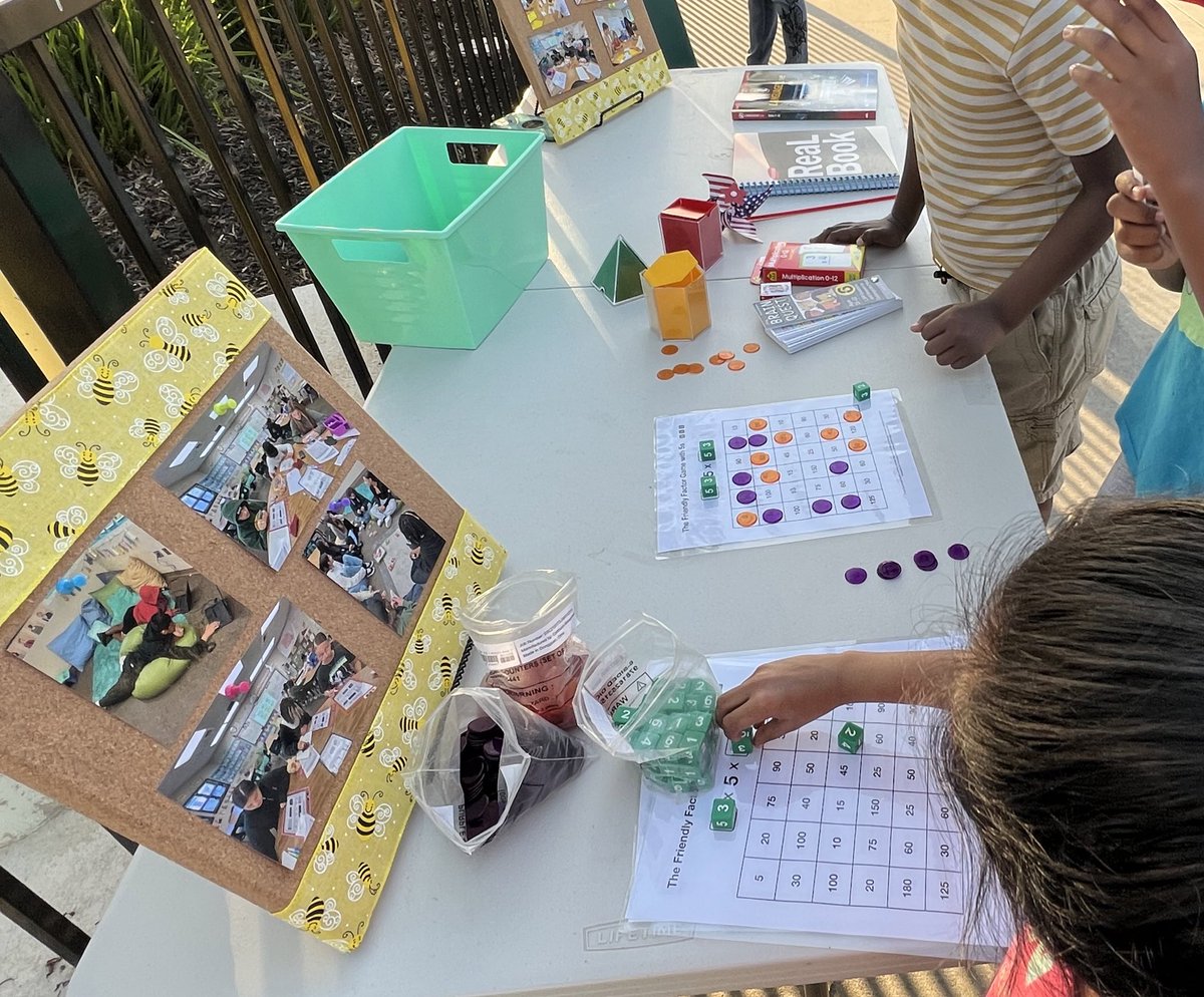 KrusesClass's tweet photo. Open House Showcase! 🥳 Our students got to teach their families how to play one of our multiplication games 🤩 https://t.co/IDtLiYiF4d