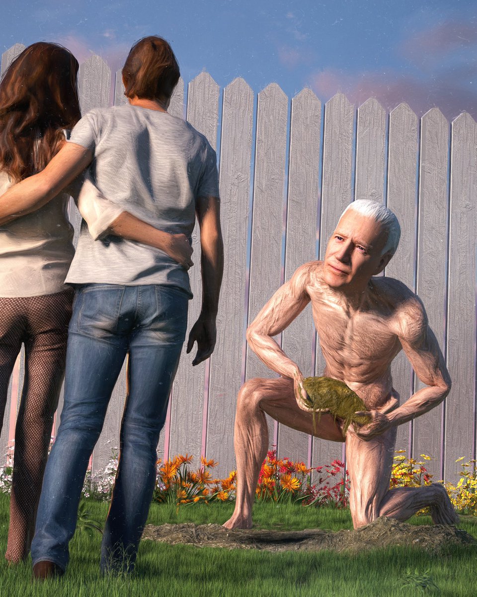creepy uncle joe wants to hide turds in your backyard for 4 more years