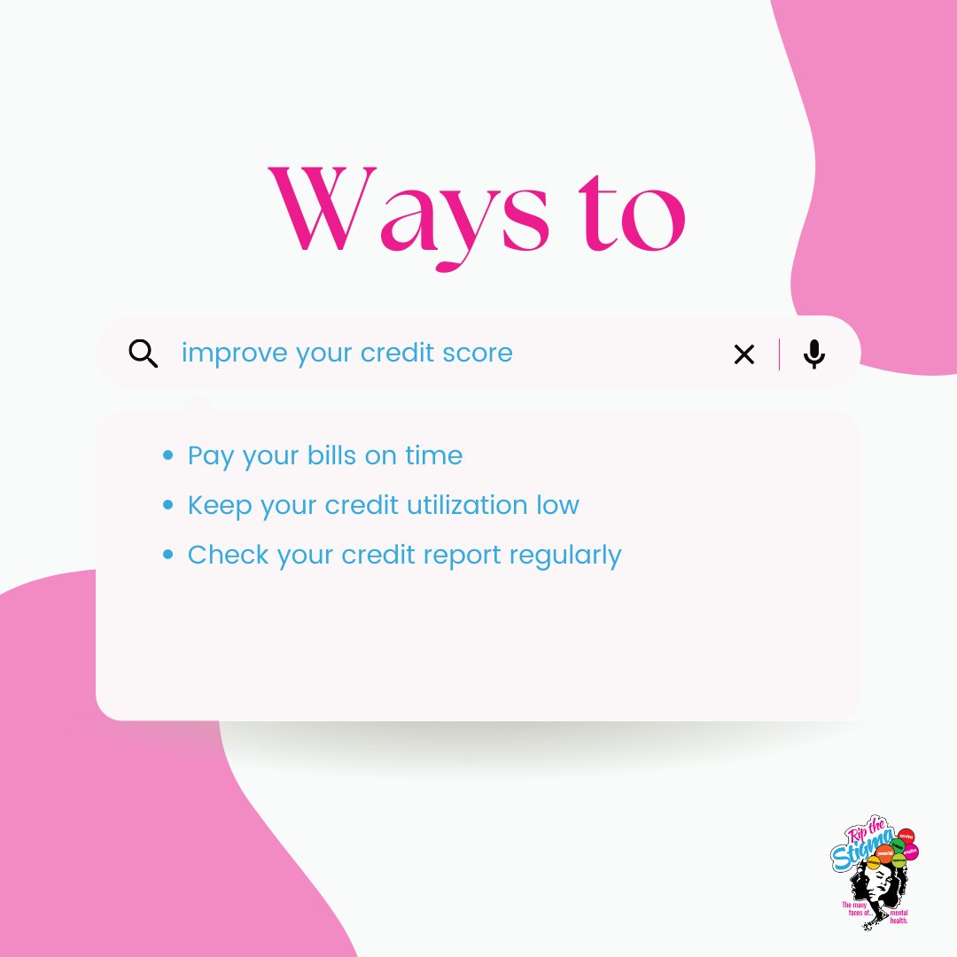 ripthestigma's tweet photo. A low credit score can impact you negatively.

So here are a few ways to improve your credit score.

Want to learn more?  Register for our free Building and Managing Credit Workshop happening tonight, at @6:30pm
https://t.co/ym6yvdRdcN

#ripthestigma #creditworkshop https://t.co/JiO6JVCCyW