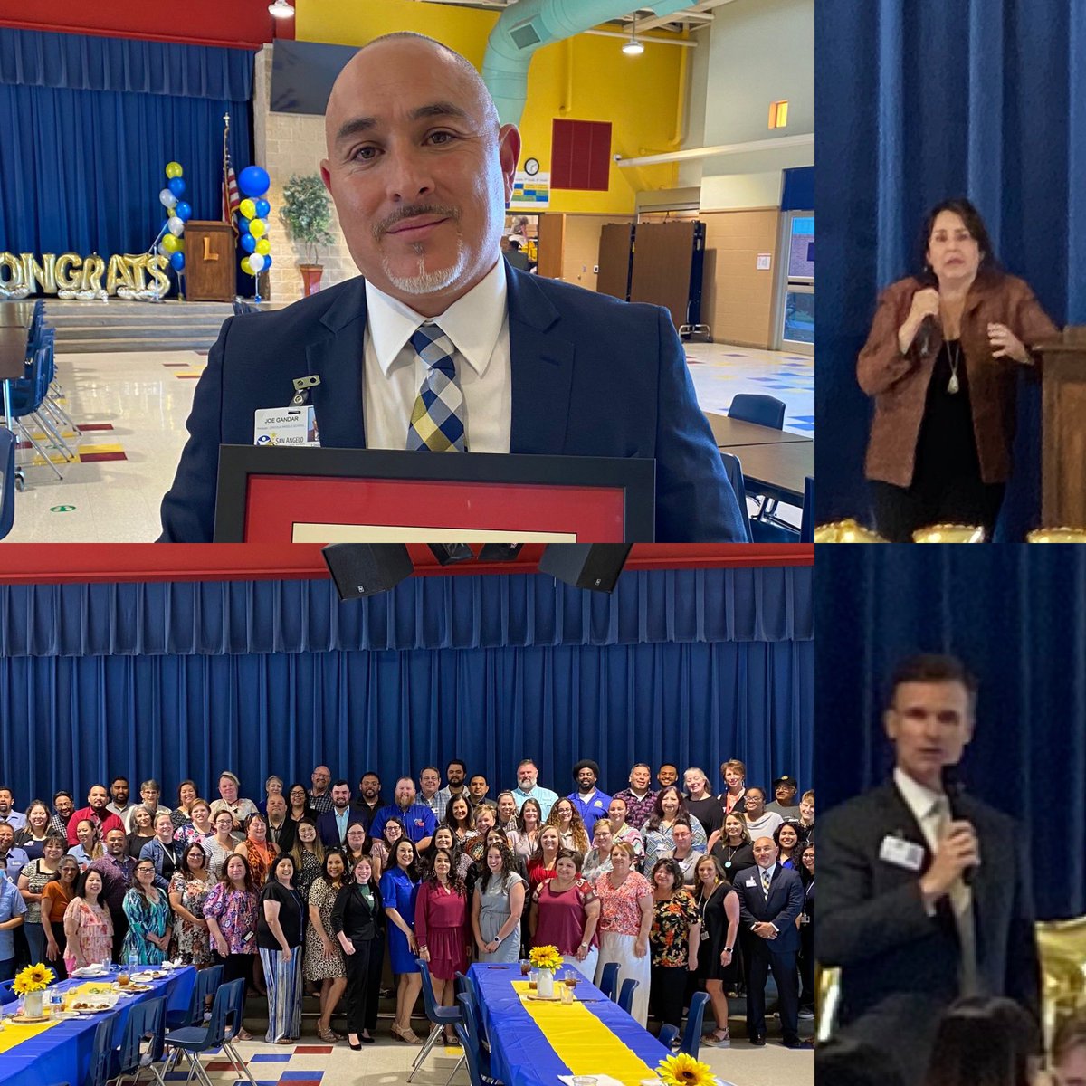 What an honor it was to celebrate the entire <a href="/LMSstrong/">Lincoln Middle School</a>  staff &amp; school community for their national distinction as a Texas School to Watch! Striving for excellence &amp; creating a brighter future! 🌟🌟🌟