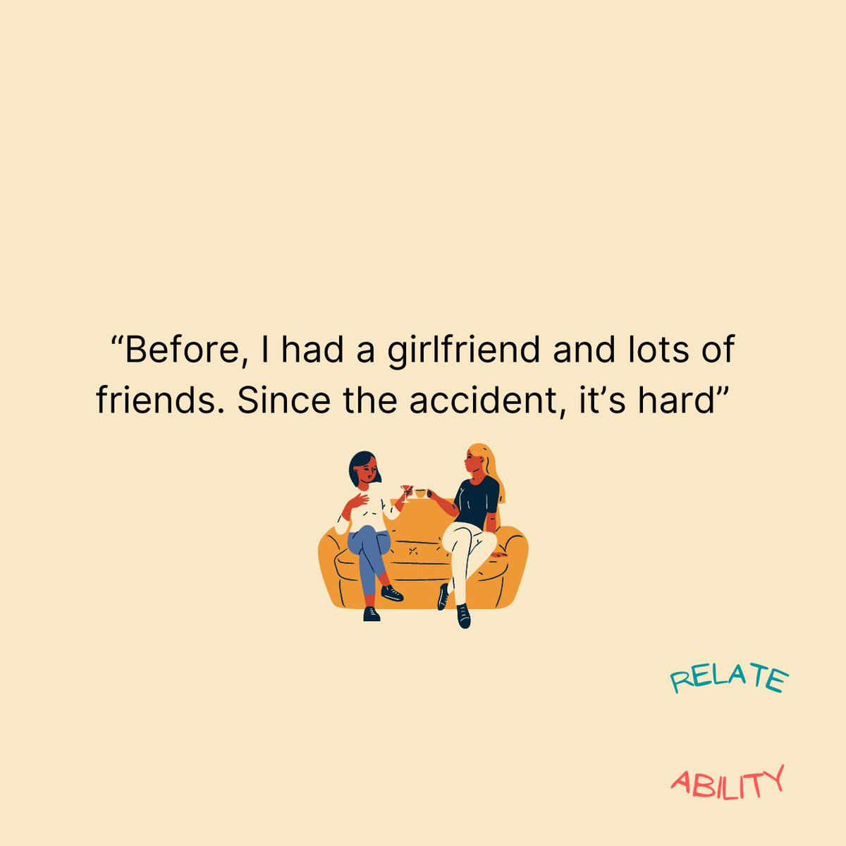 Relate_Ability_'s tweet image. There are so many barriers for people with disability to explore friendship and romance safely. We are striving to break these barriers down! We all deserve to develop friendships and experience dating safely #ndis #inclusivedating #inclusive #lgbtiqap+