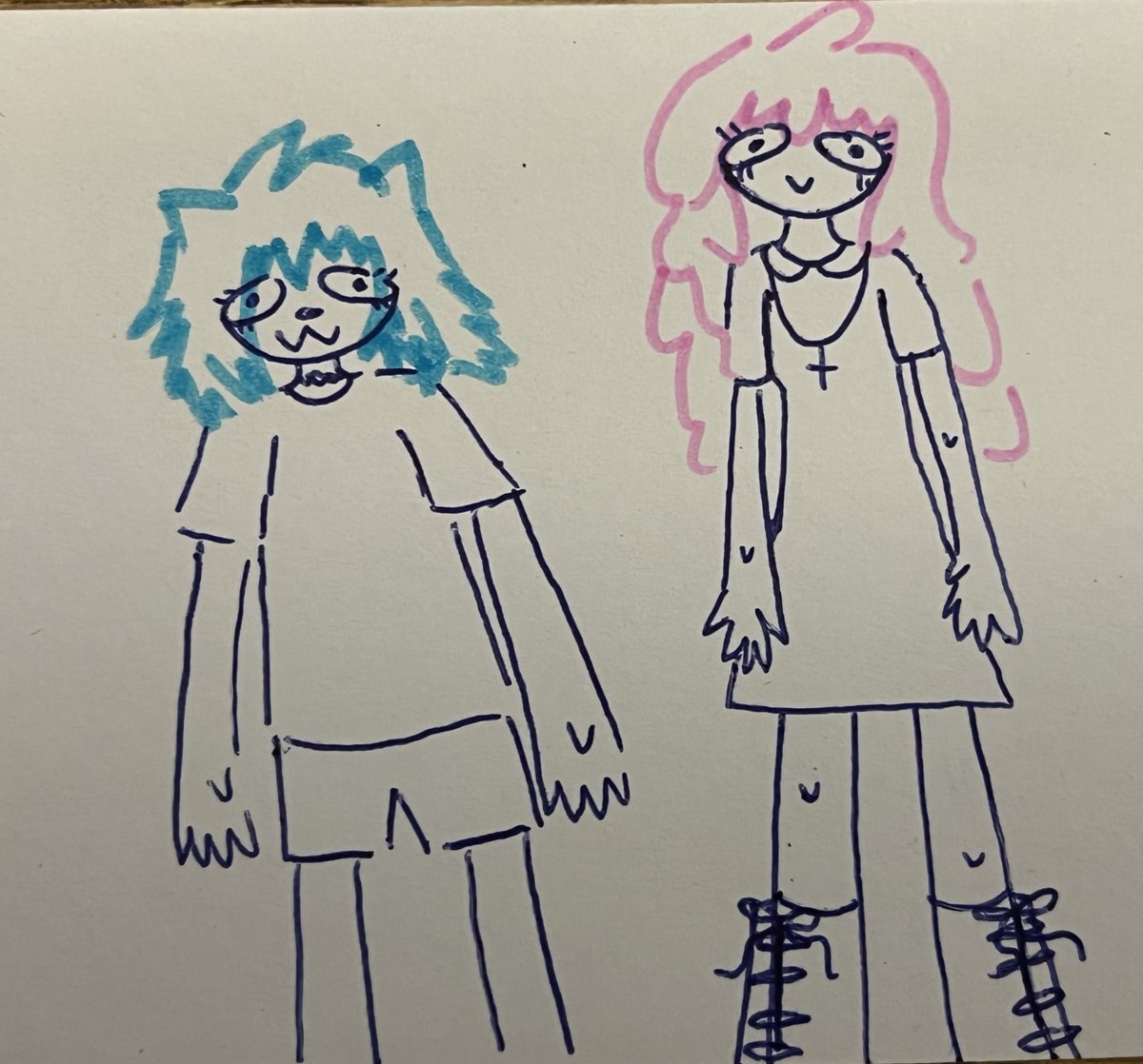 tabbykills's tweet photo. art is cool… or what?? uhhh they have their eyes open here…. kind of surreal….. but the girlfriends are back and they are still standing awkwardly …. uhmmmm https://t.co/I1yfJgctWY
