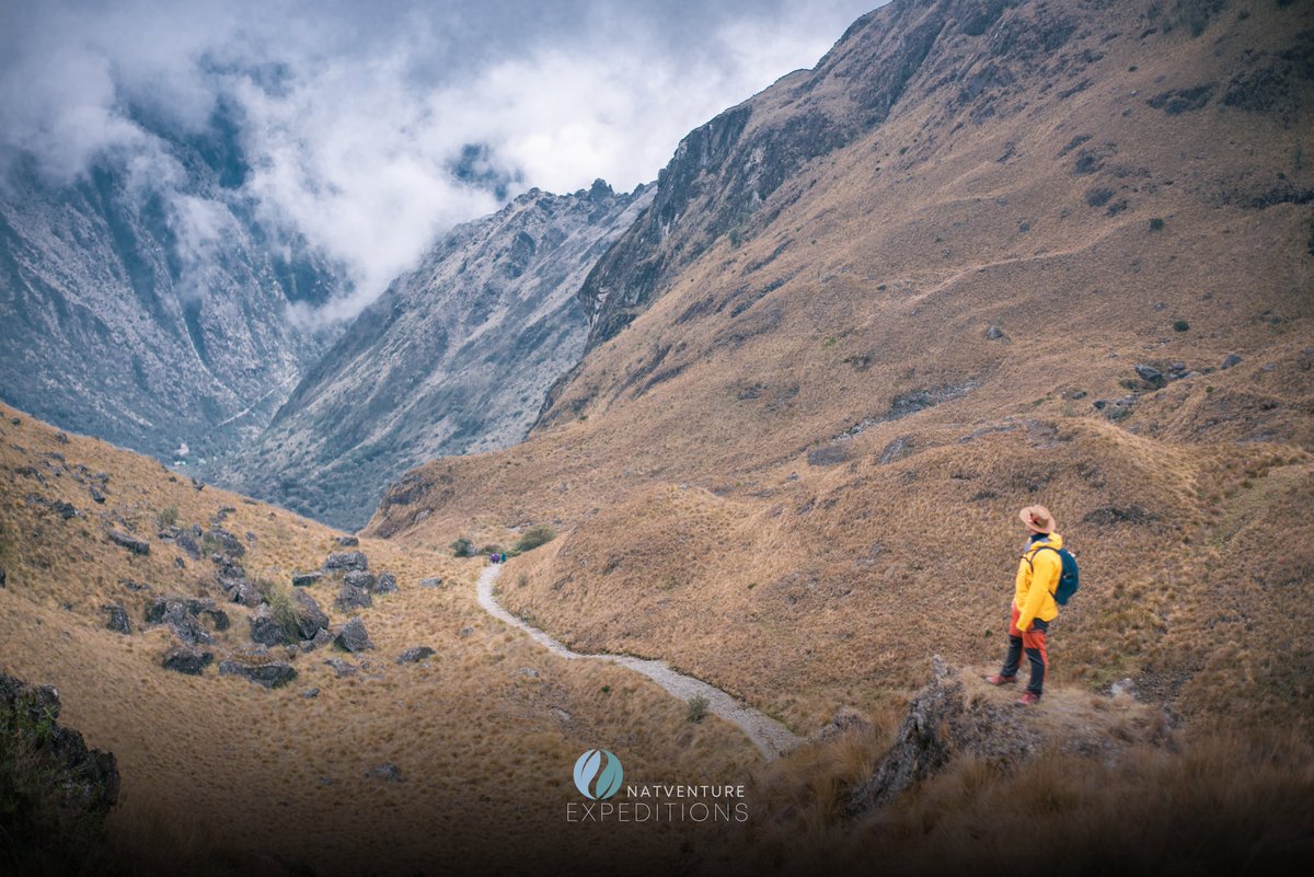 NatventureEx's tweet photo. The Inca Trail is a 26-mile trek in Peru that leads to the stunning Machu Picchu ruins, passing by breathtaking mountain scenery and ancient Incan archaeological sites. #hiking #incatrail #adventure https://t.co/7PiLLi2h1k