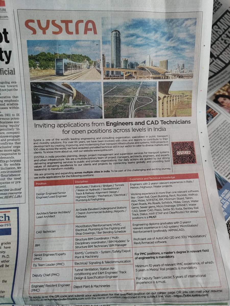 Monika1208's tweet photo. SYSTRA India is Hiring! https://t.co/gkVAD75qm2