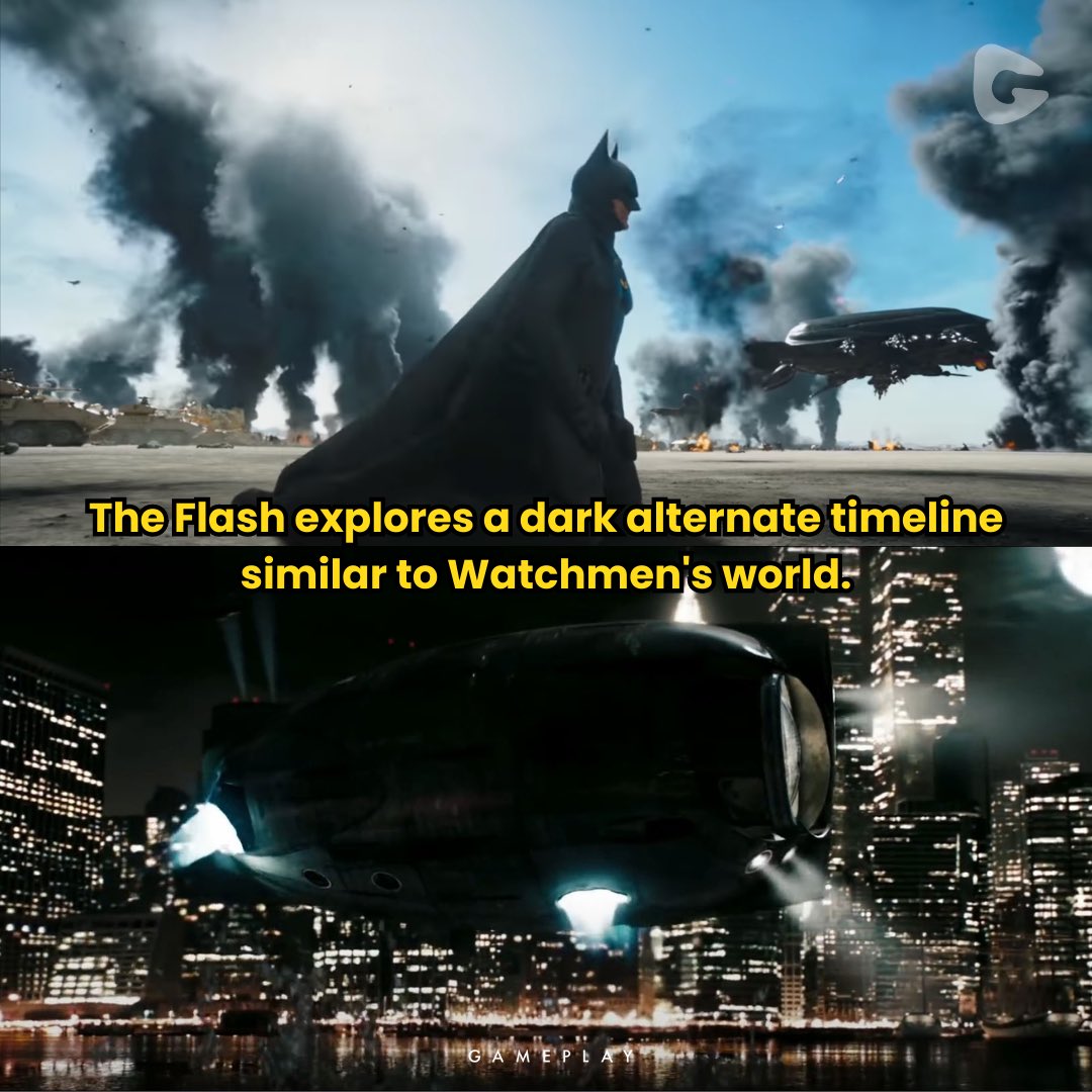 THEGAMEPLAYAPP's tweet photo. #TheFlash will take us to a dark twisted version of the DC universe, where heroes are enemies and villains are allies. But what if there's a bigger threat lurking? One that could destroy the entire multiverse? Find out how Watchmen's Doctor Manhattan may be the key to everything https://t.co/6s2NXDkeZE