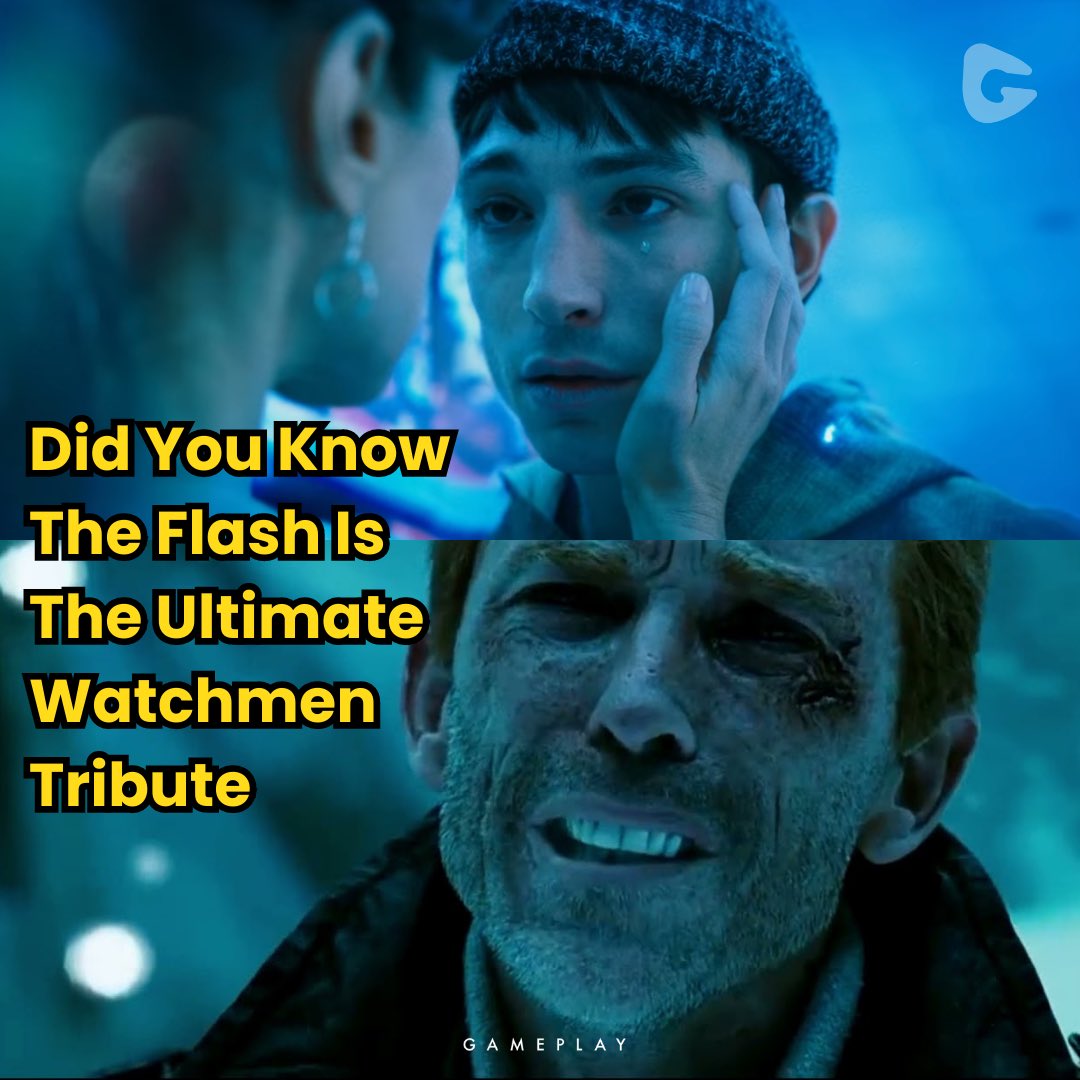 THEGAMEPLAYAPP's tweet photo. #TheFlash will take us to a dark twisted version of the DC universe, where heroes are enemies and villains are allies. But what if there's a bigger threat lurking? One that could destroy the entire multiverse? Find out how Watchmen's Doctor Manhattan may be the key to everything https://t.co/6s2NXDkeZE