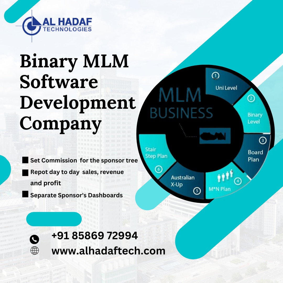 PerfectTech3's tweet photo. Al-Hadaf is the best MLM Software company in Delhi, creating binary MLM Software, Matrix MLM Software & Compensation plan.
https://t.co/Rv2OeGyO0h
#binarymlmsoftware #matrixmlmsoftware #boardmlmsoftware #unilevelmlmsoftware #giftmlmsoftware #generationmlmsoftware https://t.co/B6XzQar3pQ