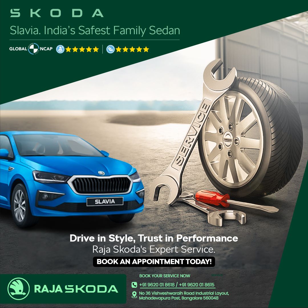 RajaSkoda's tweet image. Your safety is our top priority at Raja Skoda. Our car service is equipped with advanced safety features and our technicians are trained to handle any situation with utmost care and professionalism.
#SkodaIndia #SkodaSlavia #AdvancedSafetyFeatures
#ProfessionalTechnicians
